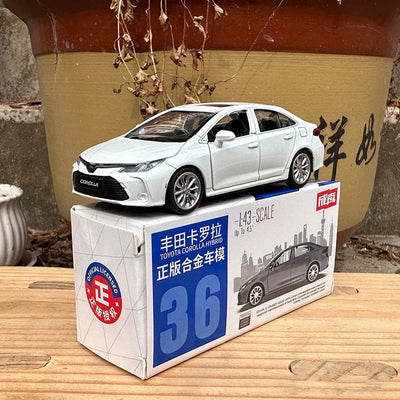 1:43 Corolla Alloy Car Model Diecasts & Toy Vehicles Miniature Scale Model Car For Children Collection Ornaments Birthday Gifts