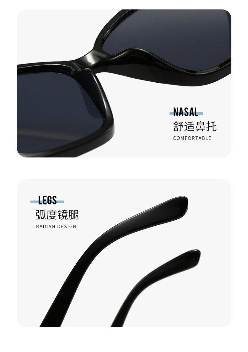 Fashion Street Trend Cat Eye Sunglasses Women Leopard Square Frame Sun Glasses UV400 Lady Brand Designer Eyewear ????? ??? ?????