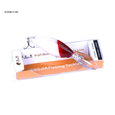 HENGJIA 13G 9CM Fishing Lures Rock Crank Bait Crankbait Minnow  Bass Treble Hooks Swim Hard Lure Baits Wobbler Long Big Tongue