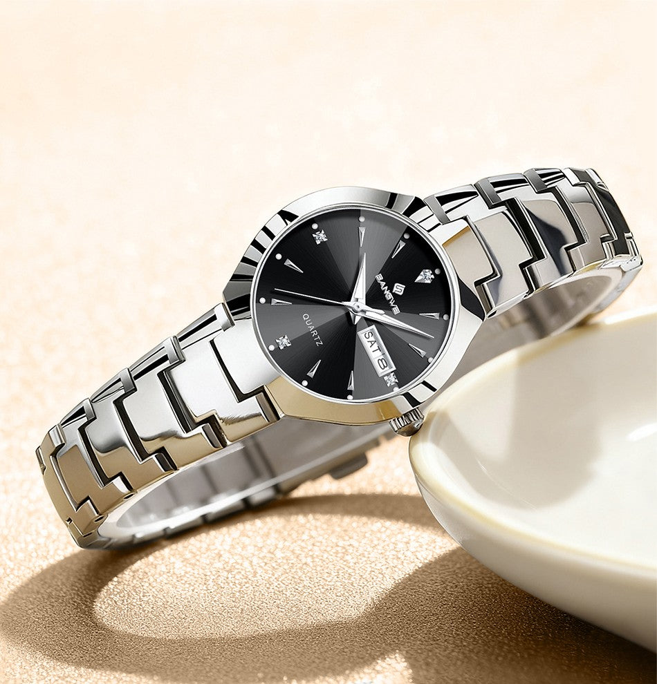BANGWEI 2026 NEW Women's Watch Fashion Waterproof Luminous Elegant Weekly Calendar Exquisite women's quartz wrist watch reloj