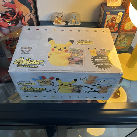 100%Original Pokemon PTCG Scarlet&Violet Rub Cheeks Together Blind Box Pikachu Simplified Chinese Collectible Cards Toy Gifts