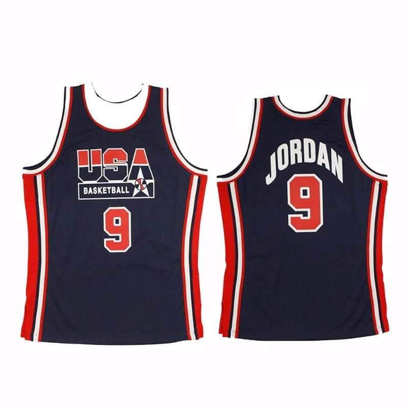 USA Basketball Jersey Tshirt Summer Mens Basketball Sleeveless Sports T shirt Boys Basketball Training Wear Team Tshirt New 2024