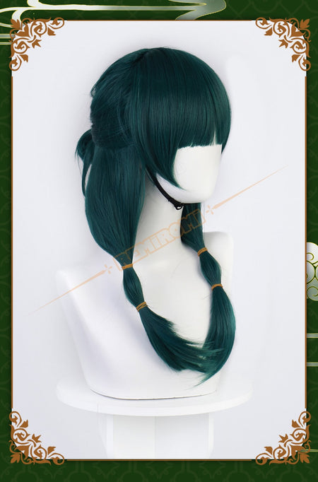 Maomao Cosplay Wig Synthetic Anime The Apothecary Diaries Green Hair 2 Styles Kusuriya no Hitorigoto Hairpin Headress +Wig Cap
