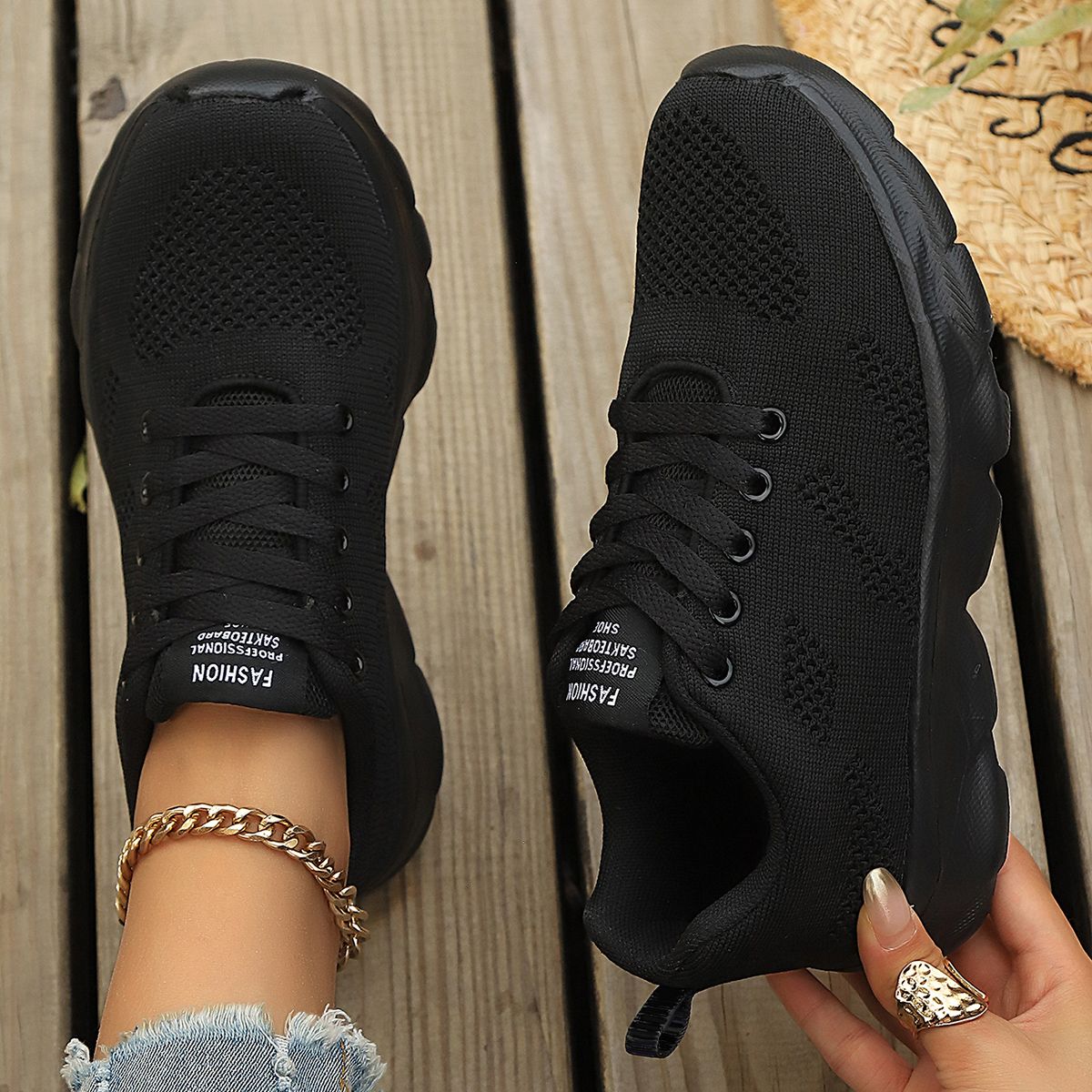 2024 Women Sport Shoes Fashion Platform Sneakers Ladies Spring Winter Flats Running Shoes for Woman