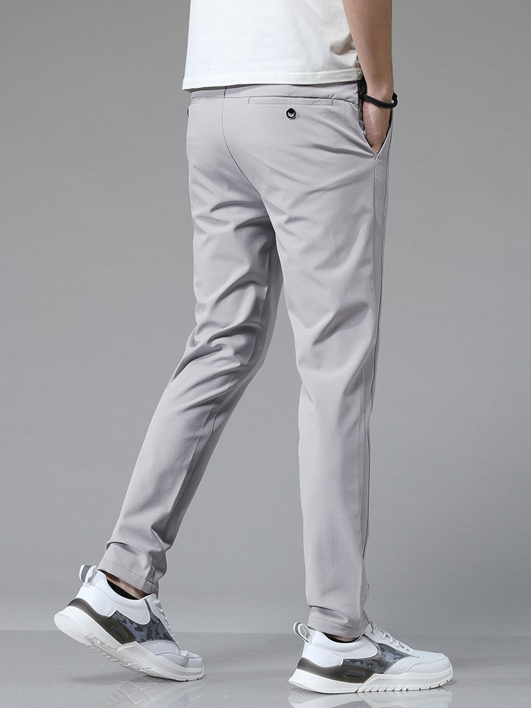 5 Colors Spring Summer Ultra-thin Men's Stretch Slim Straight Casual Pants High Quality Fashion Breathable Golf Sports Trousers