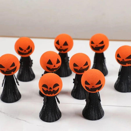 Halloween Bouncing Pumpkin Gifts Halloween Decorations Pressing Bouncing Pumpkin Ornament Day of The Dead Party Favors Gifts