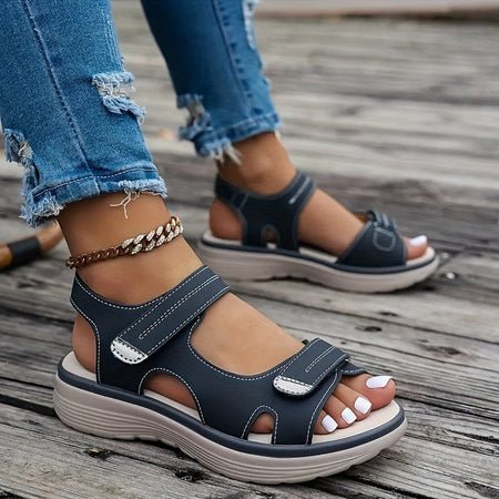 2025 New Summer Sandals Travel Women Shoes New Sandal Sole Durable Sandal Ladies Outdoor Beach Slippers Platform Sandals
