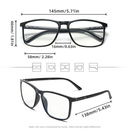 Reading Glasses Men Women Business Office Men Reading Eyeglasses Antifatigue Computer Eyewear +1.0 +1.5 +2.0 +2.5 +3.0 +3.5