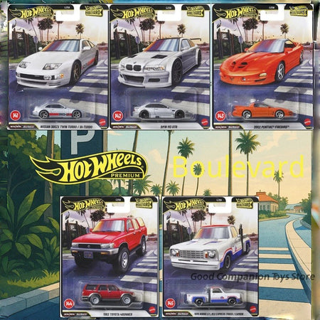 Original Hot Wheels Boulevard 29 Car Model 1/64 Scale Die-Cast Car BMW NISSAN TOYOTA DODGE Iron Bottomed Rubber Tire Alloy Model
