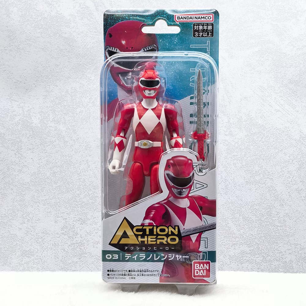 In Stock Original Bandai Action Hero Super Sentai Power Rangers Red Rangers Collection Collection Action Figures Model Toys Gift