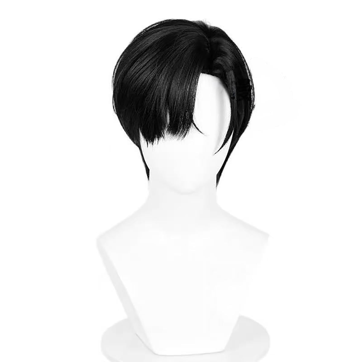 Unisex Short Blonde Wig for Cosplay Costumes Synthetic Fiber Wig with Bangs Halloween Party Anime Wig