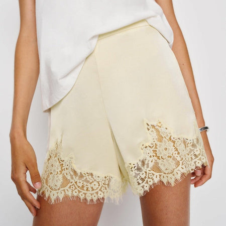 Women Y2k Slik Lace Trim Shorts Stain Pajama Micro Mini Slip Boxer Shorts Low Rise Lounge Pj Bottoms Pettipants Streetwear
