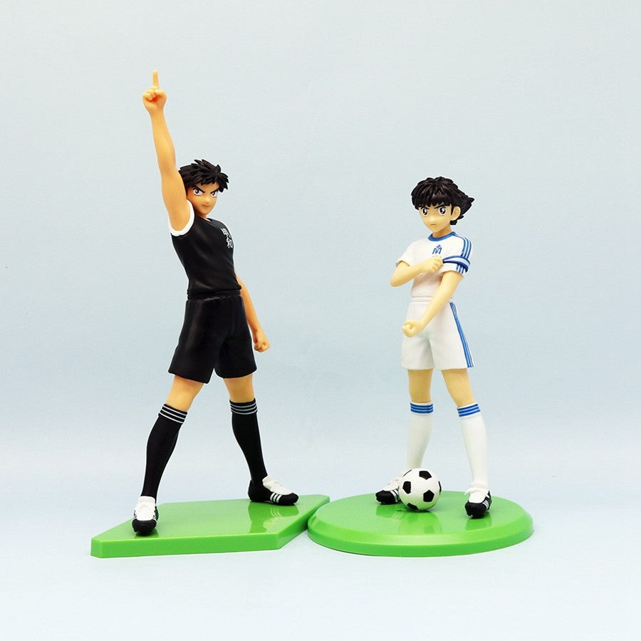 18cm Captain Tsubasa Anime Figure Ozora Tsubasa Action Figures Hyuuga Kojirou/Wakabayashi Genzou Figurine Collection Model Toys