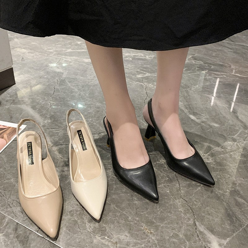 2024 Summer Casual Fashion Pointed Toe Stiletto Sandals New Sexy Elegant Banquet Comfortable High Heels Women's Shoes NO:001