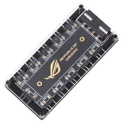 5V/3PIN ARGB Cable Splitter Hub ASUS AURA SYNC RGB Fan Hub Adapter SATA Power Extension Cable Adapter for Computer PC Cooler