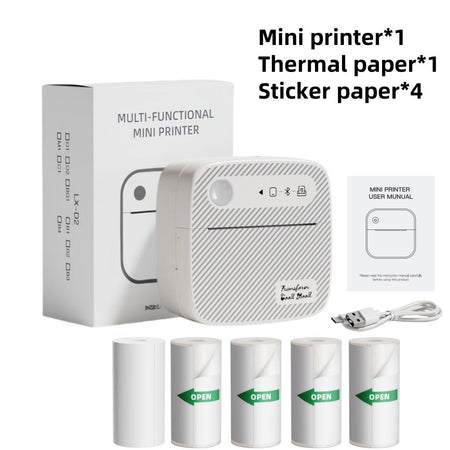 DOLEWA B3 Portable Mini Printers Wireless Bluetooth Inkless Sticker Maker Printer Tag Price Machine for Office School Kitchen
