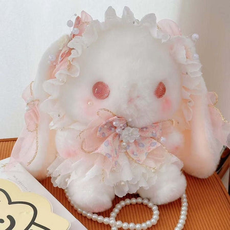 Kawaii Bunny Bag Princess Lolita Shoulder Bag Long-eared Rabbit Sweet Crossbody Bags