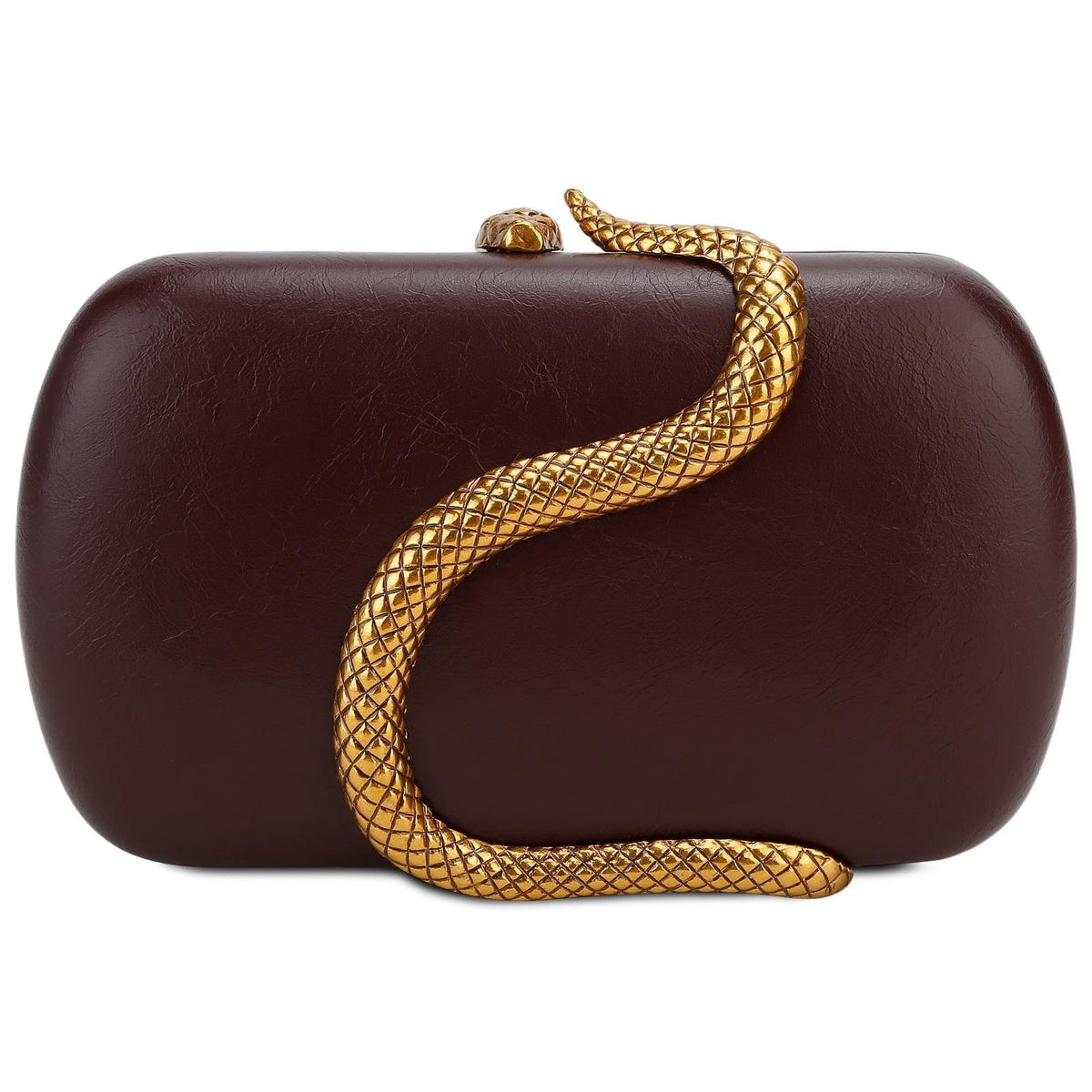 Metal Snake Matching Clutch Bag For Women Highclass Smooth Designer Evening Bags Purses Clutch Party Chain Shoulder Handbags