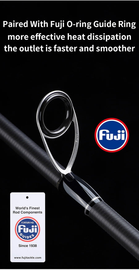 LINNHUE Fishing Rod TS Fuji Guide Lure Rod 1.68-2.7m 2/3 Section Carbon Fiber Light Spinning Rod Baitcasting Rod Gift Rod Cover