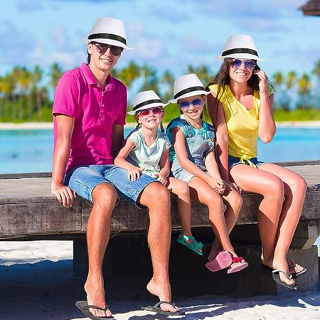 10/24 Pack 1920s Fedora Hats for Men Short Brim Sun Panama Hats Classic Pork Pie Hats Summer Hat for Women Party Wedding Costume