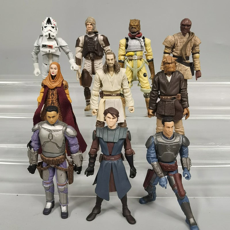 Star Wars Darth Vader Doctor Evazan Chewbacca Mace Windu Yaddle 3.75-Inch Model Doll Action Figure Birthday Gift