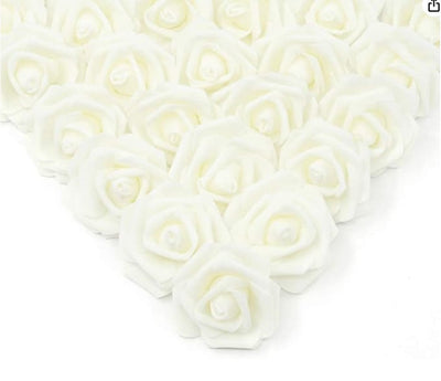 10/20/50Pcs Artificial Foam Rose Flowers PE Fake Flower for Home Room Dceor Wedding Party Halloween Thanksgiving Christmas Decor