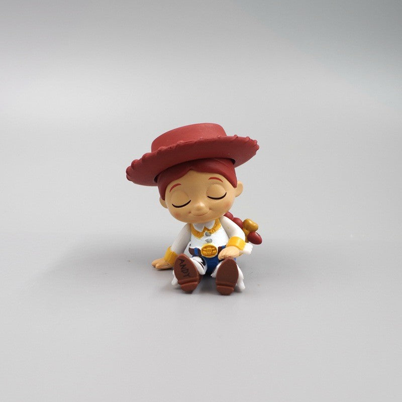 Q Version Anime Figures Cartoon Toy Story Woody Alien Monsters University James P. Sullivan Model Toys Children Christmas Gift
