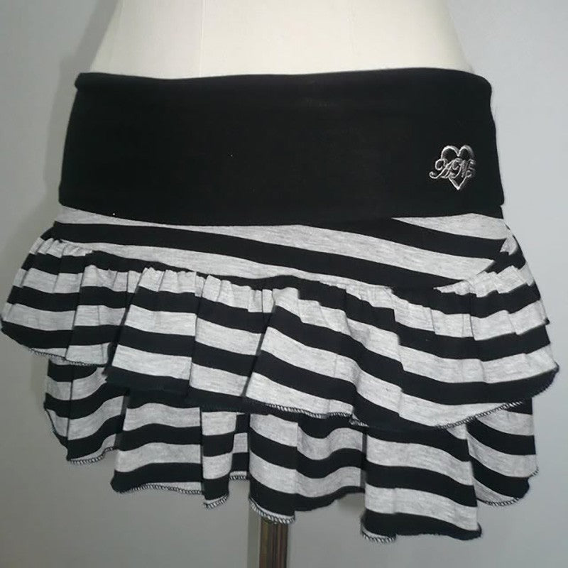 Women's Skirt Fashion Streetwear Pink Polka Dot Pattern Sports Casual Style vintage Y2K Emo Girls Sweet Harajuku Cute Slim Skirt