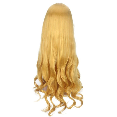 Movie Alola Princess Sleeping Beauty Yellow Hand Roll Cosplay Anime Wig Synthetic fiber wig
