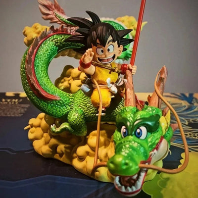 15cm Anime Dragon Ball Figure Goku and Dragon Figure PVC Action Figures Collection Model Toys Gifts
