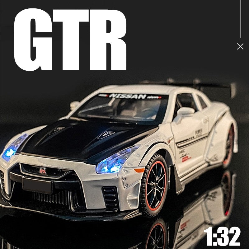 1:32 Nissan GTR R35 Racing Alloy Model Car Diecast Metal Toy Vehicle Model Collection Miniature Car Simulation Boy Birthday Gift