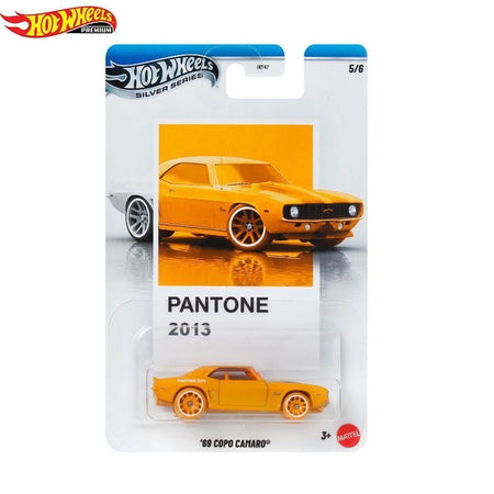 Genuine Hot Wheels Silver Series Pantone Artsy Set Porsche/Camaro/Kombi/Mustang/Nissan 1:64 Diecast Vehicle Alloy Car Model Gift