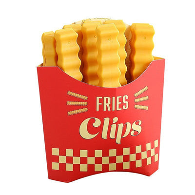 12pcs French Fries Sealing Clip Fridge Magnet Snacks Sealing Clip Food Small Clip  Kitchen Plastic Bag Seasoning Sealing Strip