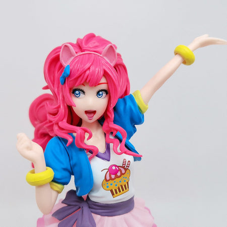 My little Pony Bishoujo Rarity Sunset Shimmer Applejack Twilight Sparkle Pinkie Pie Anime PVC Action Figure Toy Collection Doll