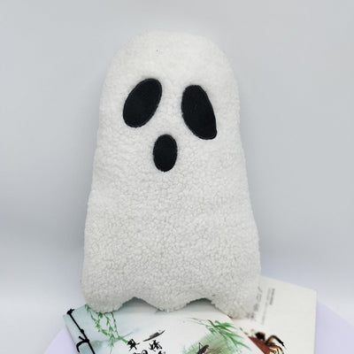 Plush Ghost Throw Pillow Halloween Decor Soft and Cuddly Ghost Shaped Cushion Ideal for Living Room Bedroom or Sofa Decoration