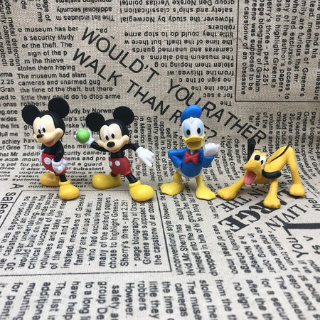 Disney Mickey Minnie Donald Duck Daisy Pluto Clarabelle Cow Cuckoo-Loca Action Figure Toys Anime Figure Doll Gifts For Children