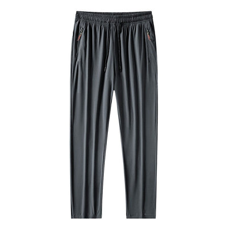2024 Summer men's casual pants slim fit thin Korean version ice silk pants Jinlun sports pants straight tube quick drying pants
