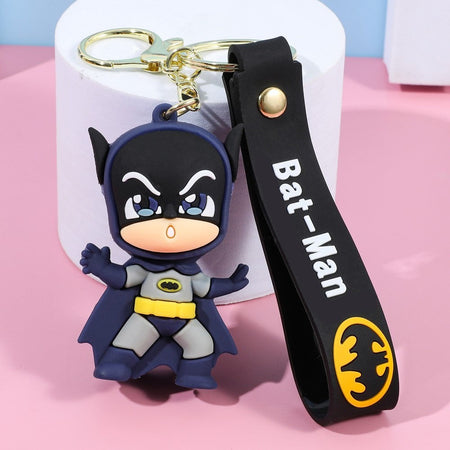 Anime Harley Quinn cartoon Marvel Batman Joker image doll bag keychain cute pendant Wonder Woman car accessories keychain