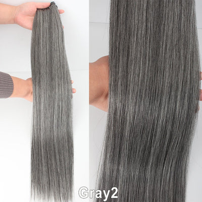 Russia Straight Hair Weave Bundles 65cm 200G Fiber Synthetic Hair Extensions Bio Protein Heat Resistant Ponytail Cosplay Hair
