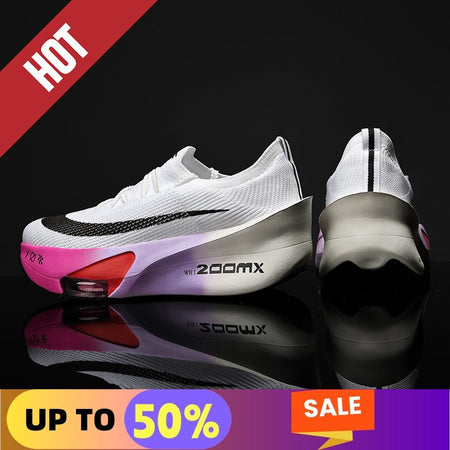 Sports Running Shoes Men Marathon Air Cushion Carbon Plate Breathable Lightweight Women Comfortable Athletic Walk Race Sneakers