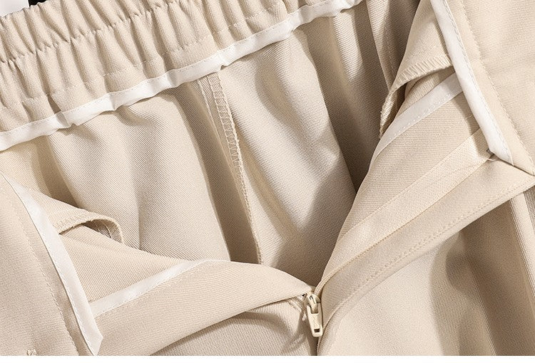 Plus Size Pants Woman 2025 Autumn Winter New Arrival High Waist Suit Pants High Quality Korean Style Straight Trousers