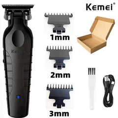 Kemei  KM-2299 KM-2024  Professional Barber Cordless Electric Hair Clippers USB Rechargeable Hair Trimmers Hair Cutting Machine