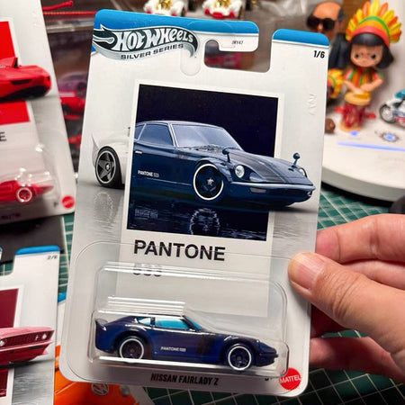 Genuine Hot Wheels Silver Series Pantone Artsy Set Porsche/Camaro/Kombi/Mustang/Nissan 1:64 Diecast Vehicle Alloy Car Model Gift