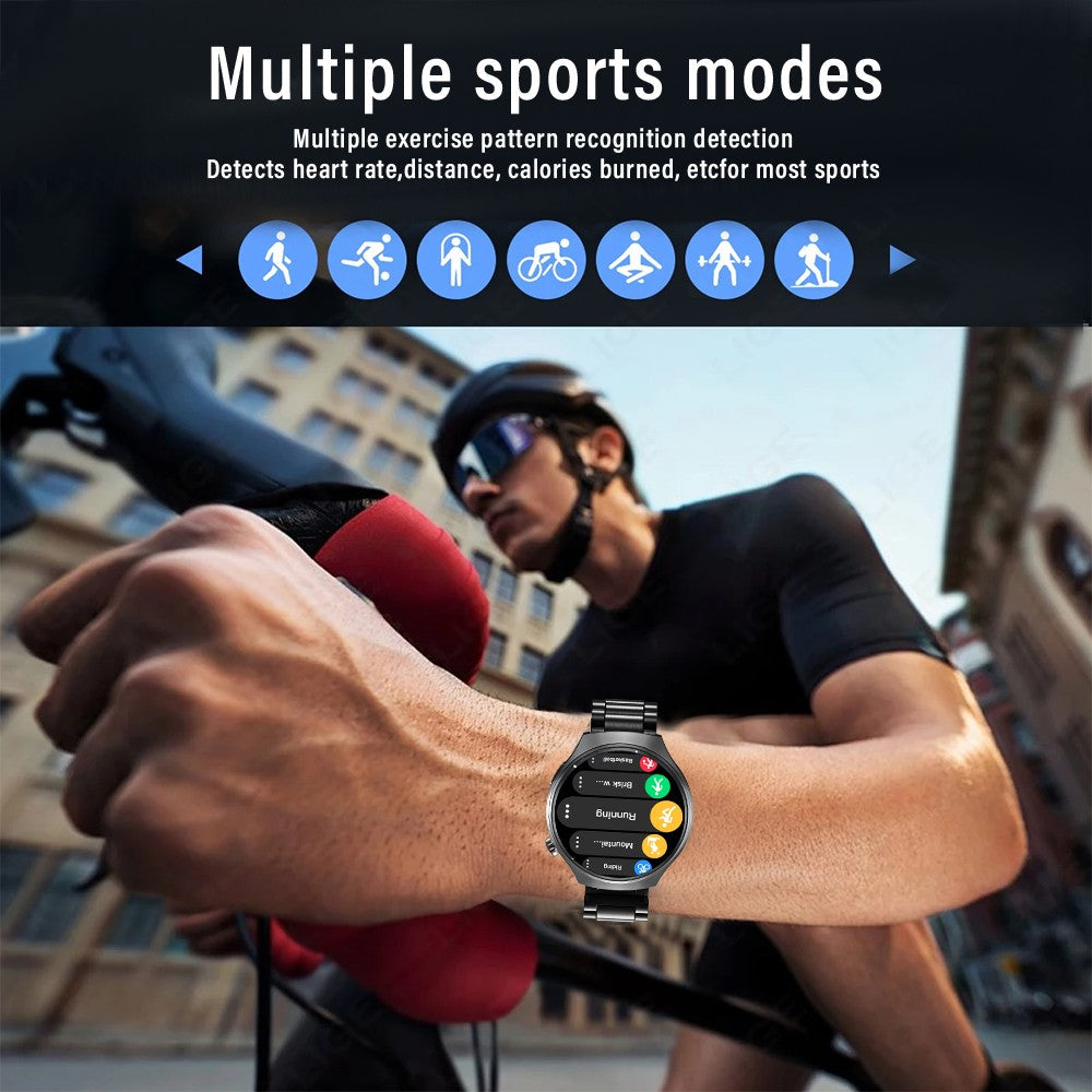 G.L Wear 2025 New Men's Smart Watch HD Display Health Tracking Bluetooth Calling Voice Assistant Sports Smartwatch