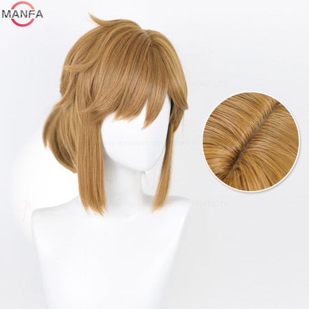 High Quality Link Wig Cosplay  Blonde Brown Wig Cosplay Anime Wigs Heat Resistant Synthetic Wigs Halloween Wigs