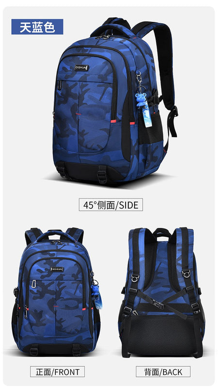 2025 new camouflage Outdoor travel backpack for men 2 size Rucksack for male High capacity school bag for college student Boys