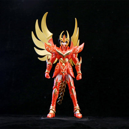Japanese Anime Saint Seiya Figure Phoenix Ikki Hyoga Seiya Shiryu Standing Figure Toy PVC Box Figure Collection Decoration 19cm