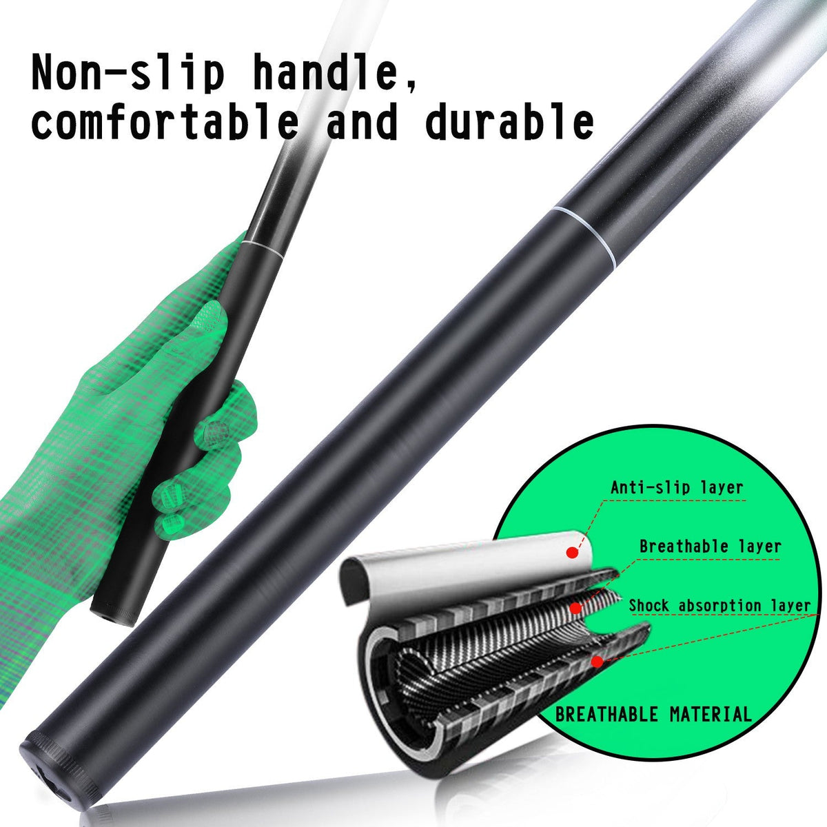 Sougayilang Fiberglass Portable Multi Section Fishing Rod 2.7-5.4m Rough and Anti Bending Opens Up A Smooth Fishing Journey