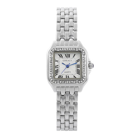2025 Luxury Women's Fashion Square Watches Gold Alloy Strap Ladies Quartz Wristwatches Qualities Female Roman Scale Clock