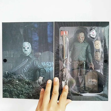 The 13th Figure Toys NECA Friday Freddy Jason Voorhees Blood Action Figure Jason Collectible Model Christmas Halloween Gifts
